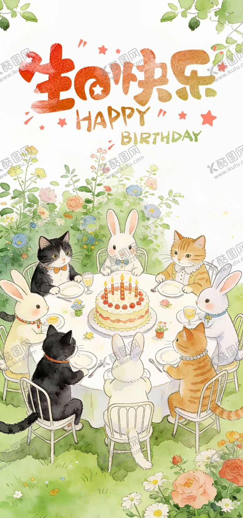 编号：15296701281313063858【酷图网】源文件下载-生日快乐海报