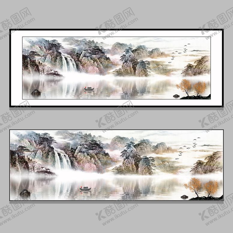 编号：26479309160727536089【酷图网】源文件下载-山水无框画油画