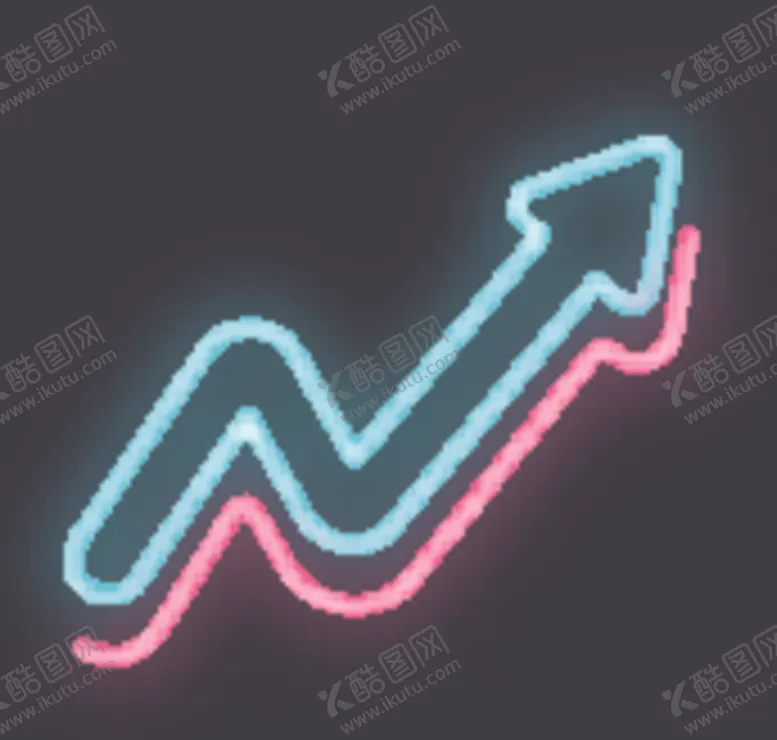 编号：69280106252332196152【酷图网】源文件下载-霓虹灯箭头
