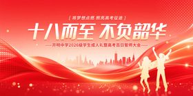 十八岁成人礼主题背景图