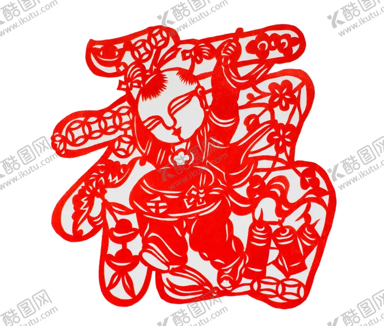 编号：37741707011736309442【酷图网】源文件下载-2021新年剪纸福字