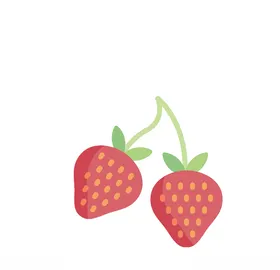 卡通草莓矢量图蔬菜简笔图蔬果