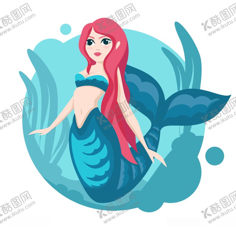 编号：61342007011054267473【酷图网】源文件下载-美人鱼