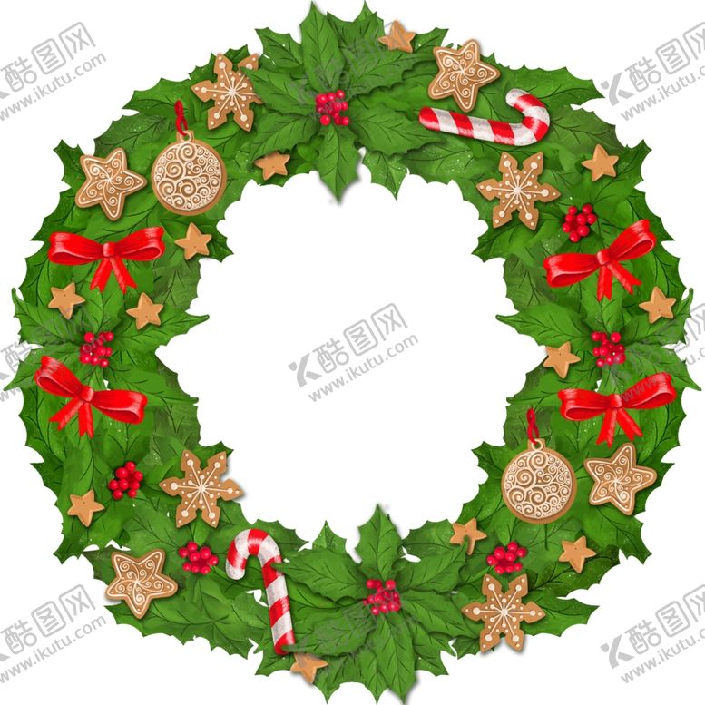 编号：57957709281724468521【酷图网】源文件下载-圣诞花环圣诞元素