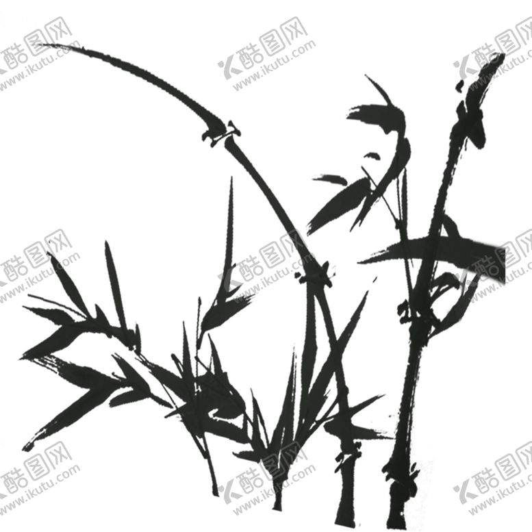 编号：17735104190729497537【酷图网】源文件下载-水墨竹子