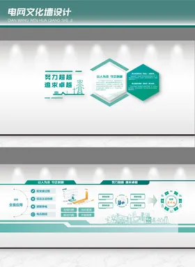 电力企业文化墙创意设计