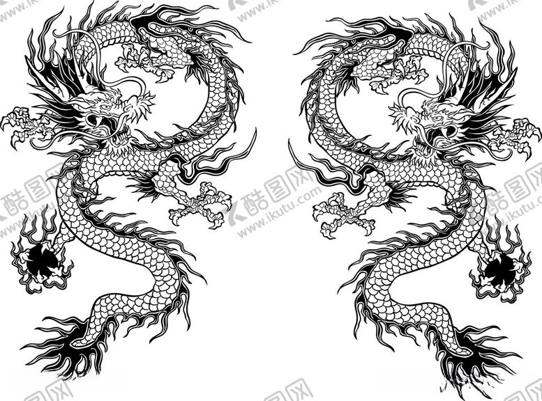 编号：78112312230717335876【酷图网】源文件下载-双龙纹路