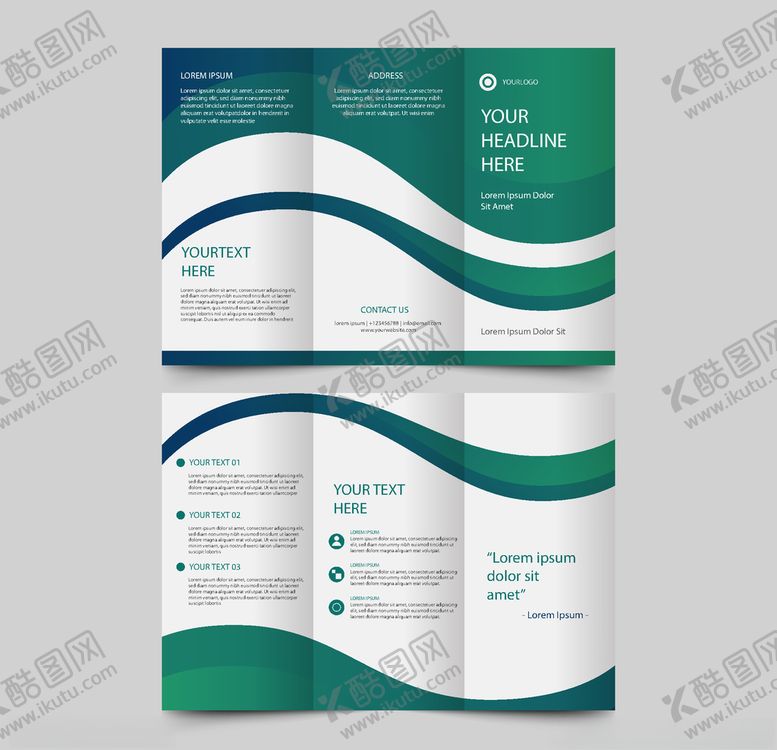 编号：58685210102233047163【酷图网】源文件下载-企业三折页