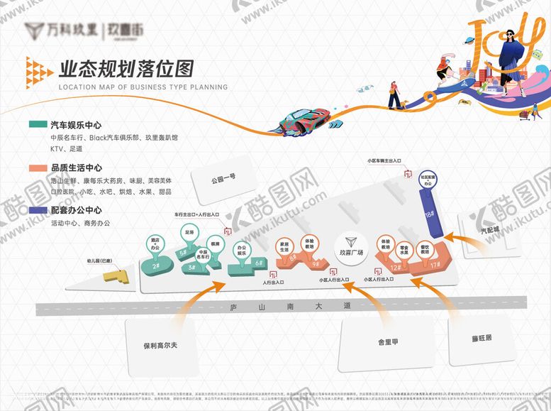 编号：35452006281757341178【酷图网】源文件下载-商业街业态落位图
