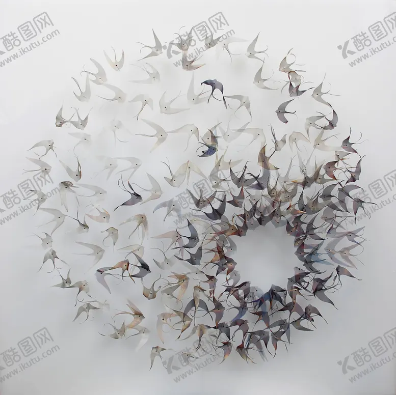 编号：79230509201849042869【酷图网】源文件下载-抽象鸟群欧美挂画油画