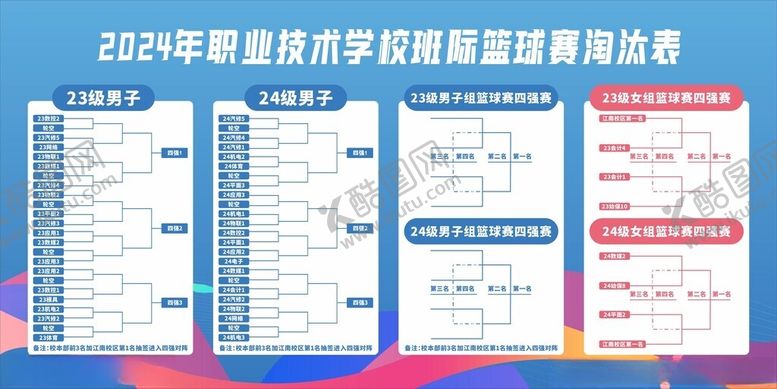 编号：59022101262033492337【酷图网】源文件下载-篮球比赛对阵表