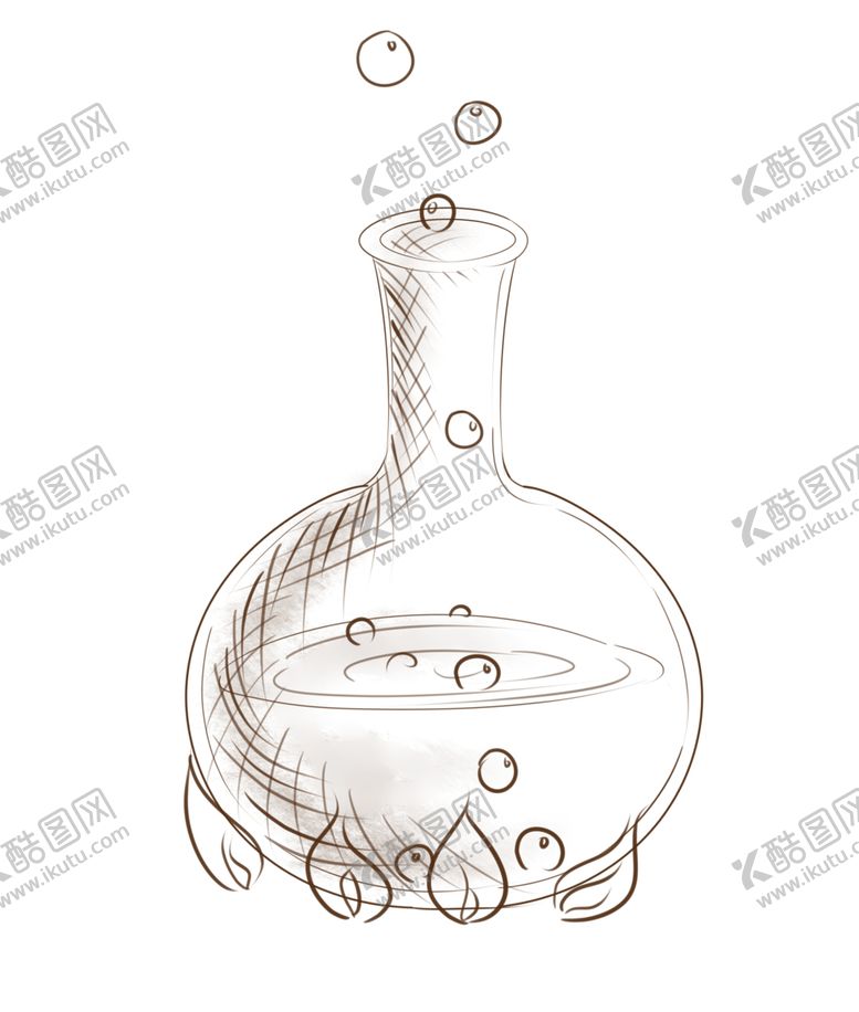 编号：47634506280015556781【酷图网】源文件下载-平底烧瓶化学实验器材PNG