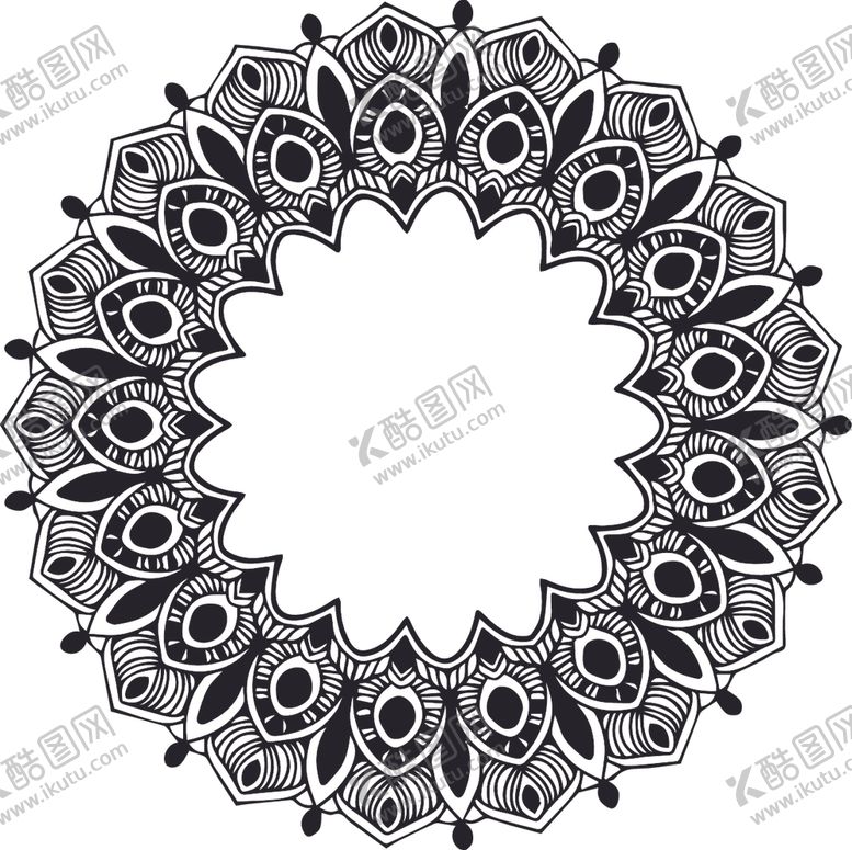 编号：89331710121218018074【酷图网】源文件下载-曼陀罗花纹