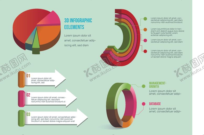 编号：95876609110948031171【酷图网】源文件下载-3D信息图表