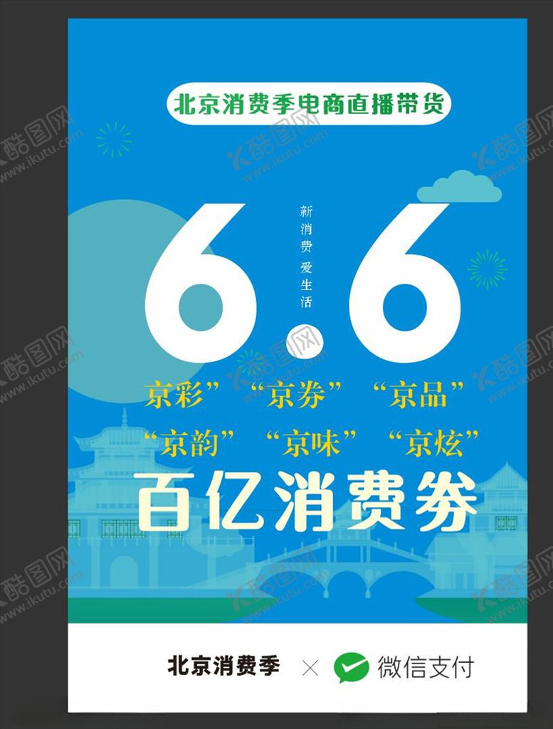 编号：63387111010442457104【酷图网】源文件下载-北京消费季6月6日百亿消费劵