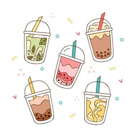 手绘矢量饮品