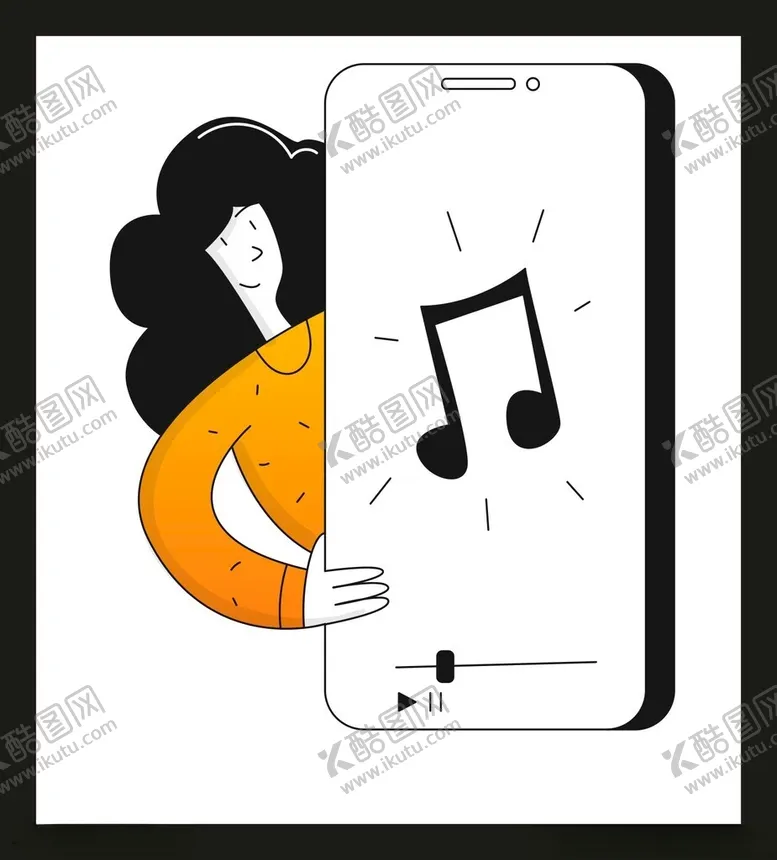 编号：32755402060211374667【酷图网】源文件下载-手绘音乐人物