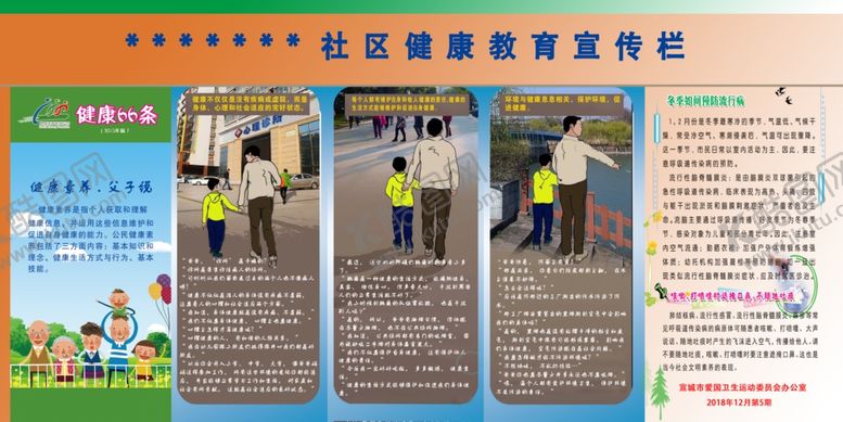 编号：70807305130222482504【酷图网】源文件下载-街道社区单位健康教育宣传栏