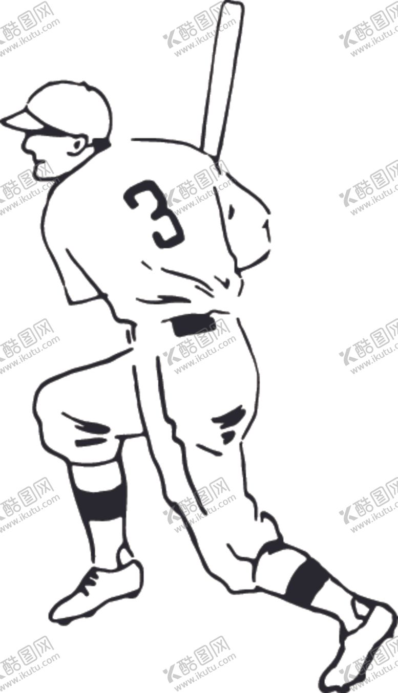 编号：68915704171746579073【酷图网】源文件下载-手绘棒球运动