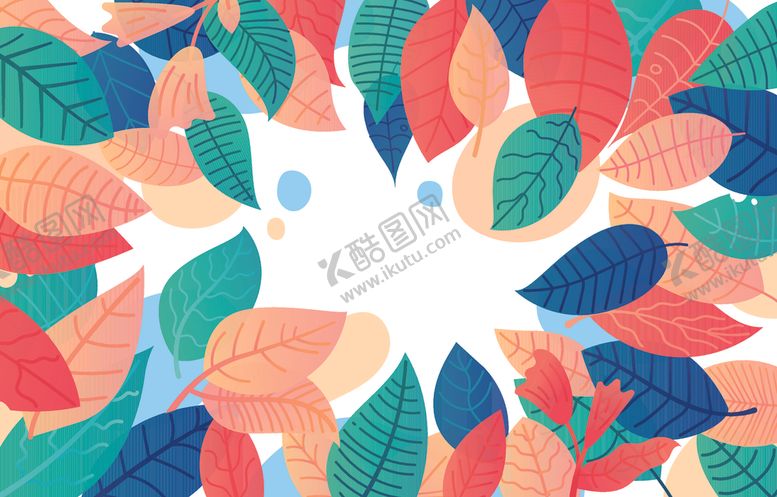 编号：87645909232351498915【酷图网】源文件下载-叶子背景底纹