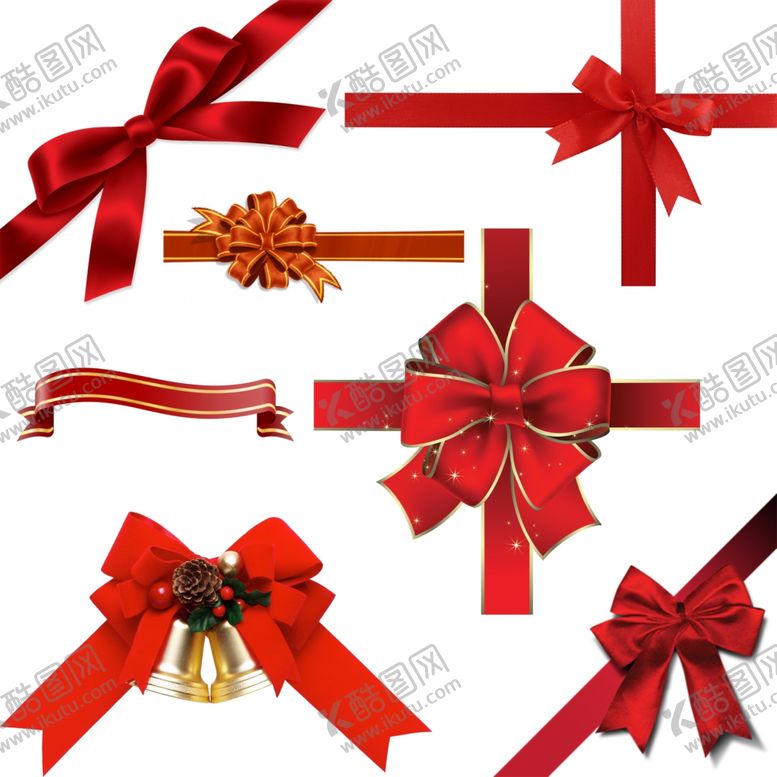 编号：75308709271642068072【酷图网】源文件下载-红色蝴蝶结丝带
