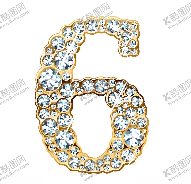 编号：12177010300826176680【酷图网】源文件下载-矢量钻石字母