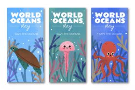 海洋生物主题海报设计