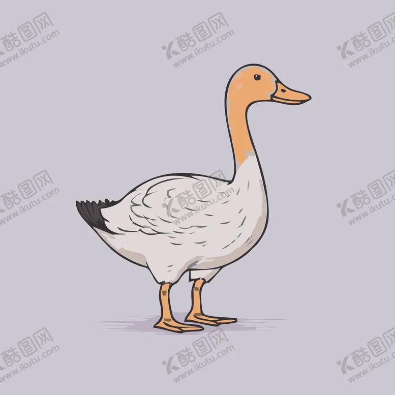 编号：46894301301238183230【酷图网】源文件下载-可爱小鸭矢量卡通画儿童插画