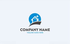 卡通房子logo图形