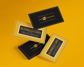 名片样机高档LOGO贴图立体LGOO广告