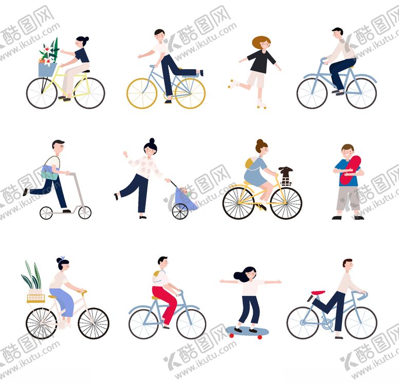 编号：27767305102007165043【酷图网】源文件下载-骑自行车