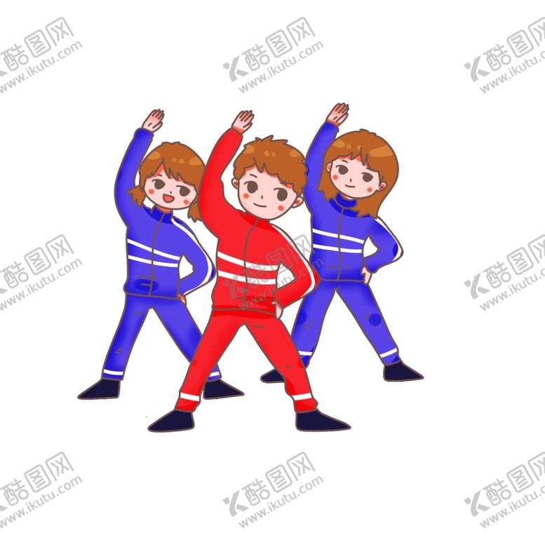 编号：38932210240243163045【酷图网】源文件下载-做运动的学生