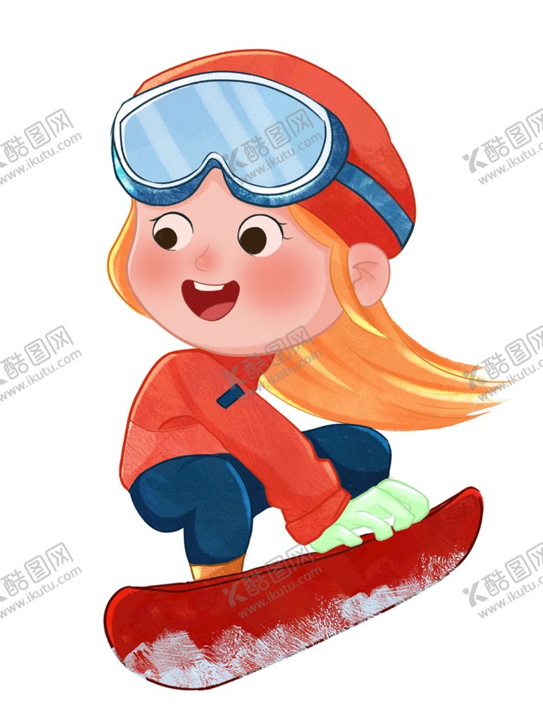 编号：97504609201123123804【酷图网】源文件下载-卡通滑雪
