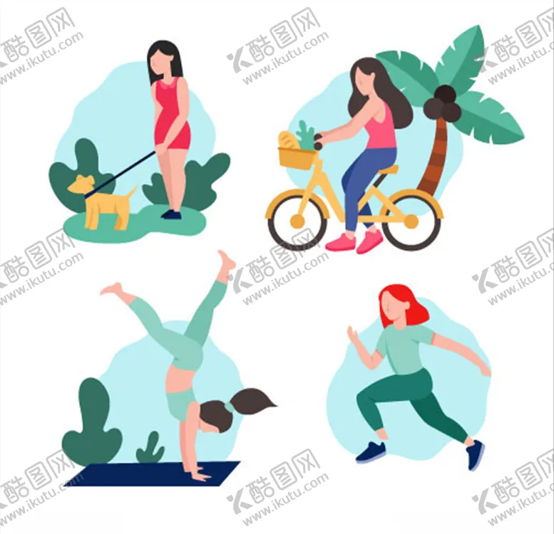 编号：99959106281149474680【酷图网】源文件下载-户外运动矢量卡通素材