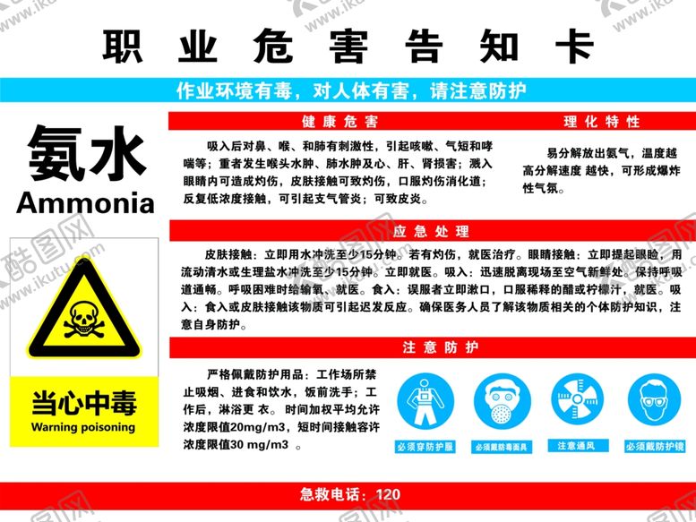 编号：35900009190106404702【酷图网】源文件下载-职业危害告知卡