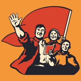 工农兵国际劳动节卡通人物