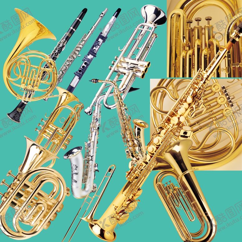 编号：71958509191025299275【酷图网】源文件下载-高清西洋管弦乐器素材