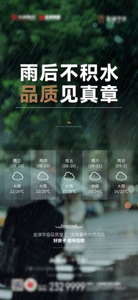 暴雨刷屏海报