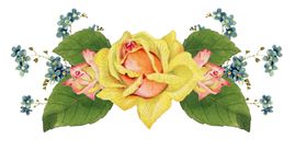复古鲜花主题装饰图案