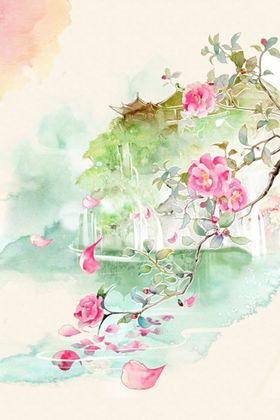 中国风水墨喜庆背景图片