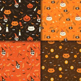 万圣节主题图案布料