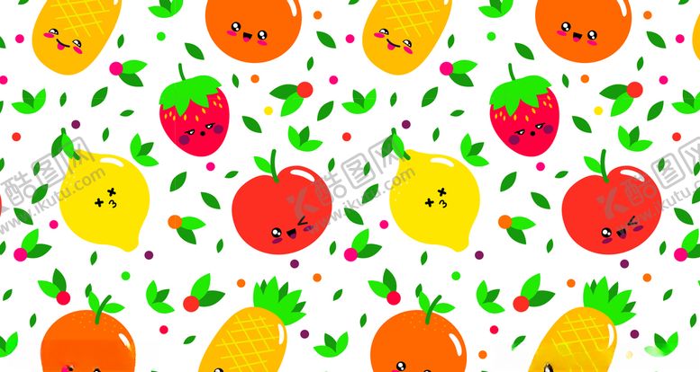 编号：17327810082324422681【酷图网】源文件下载-水果背景插图