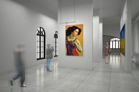 画展场景样机