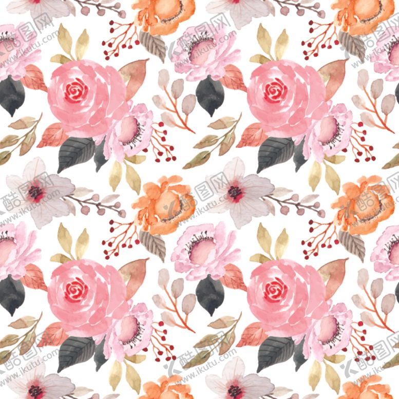 编号：55066709231535285079【酷图网】源文件下载-花卉底纹