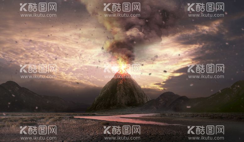 编号：89931510180403262358【酷图网】源文件下载-火山喷发