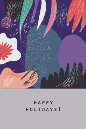 植物抽象装饰画图案