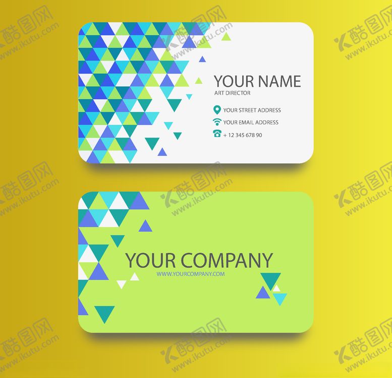 编号：34749409202327091196【酷图网】源文件下载-名片模板