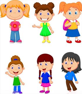 卡通小孩