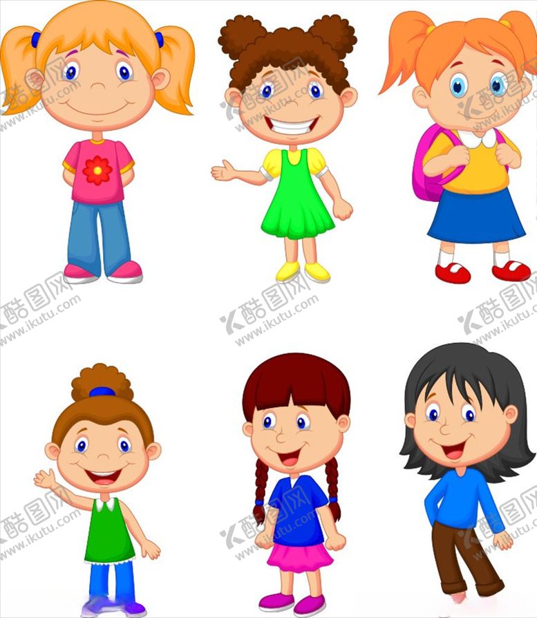 编号：41912209270710243955【酷图网】源文件下载-卡通小孩