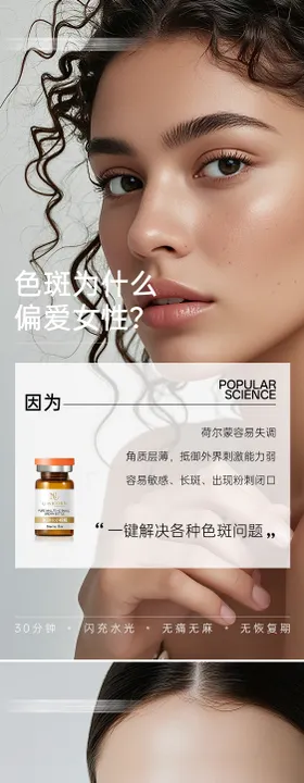 医美早安知识分享皮肤管理海报